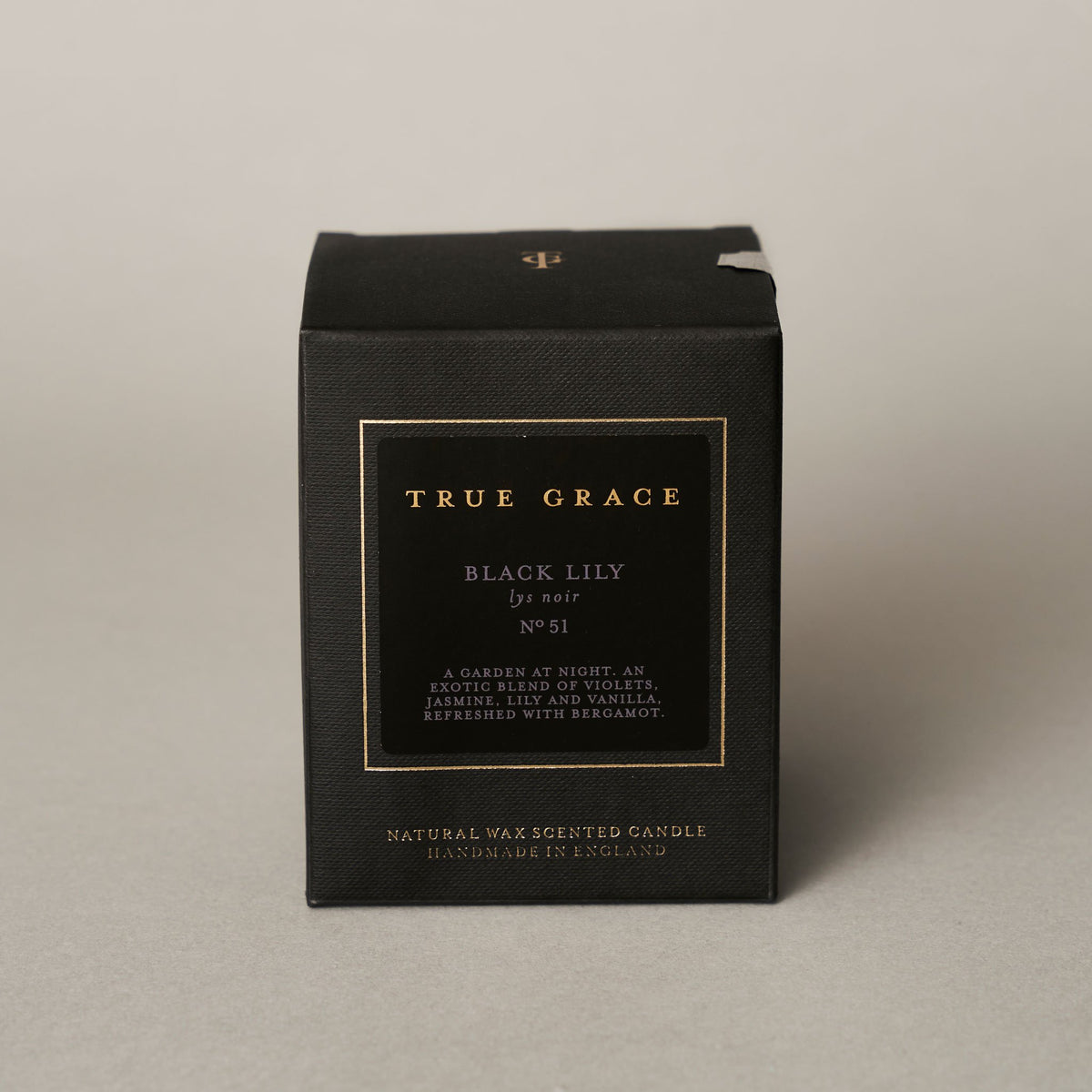 Personalised - Engraved Black Lilly Classic Candle - 4-2-a