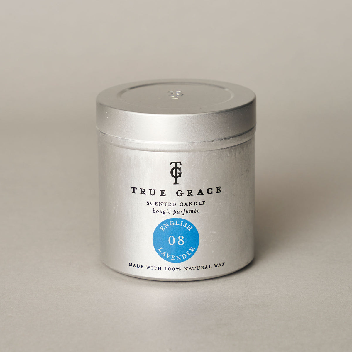 English Lavender Tin Candle 15-1-A