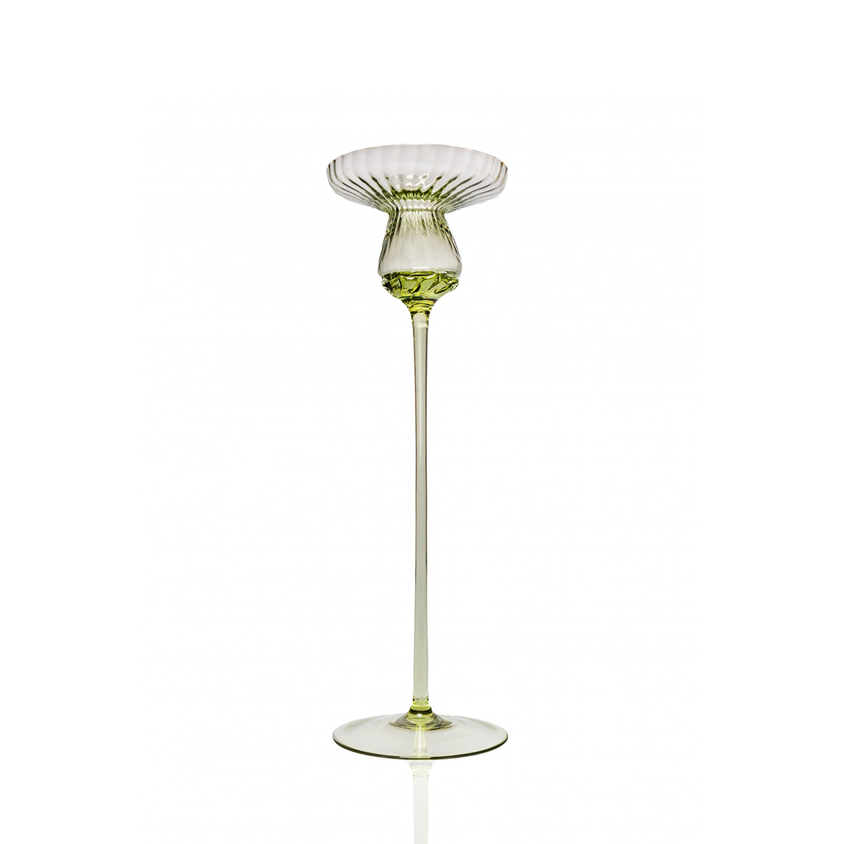 AVL-26-1A-Tulip Candle Holder - 30 cm - Olivegreen