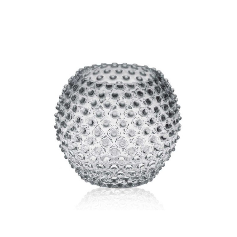 AVL-28-1A-Hobnail Globe Vase - 24cm - Cashmere