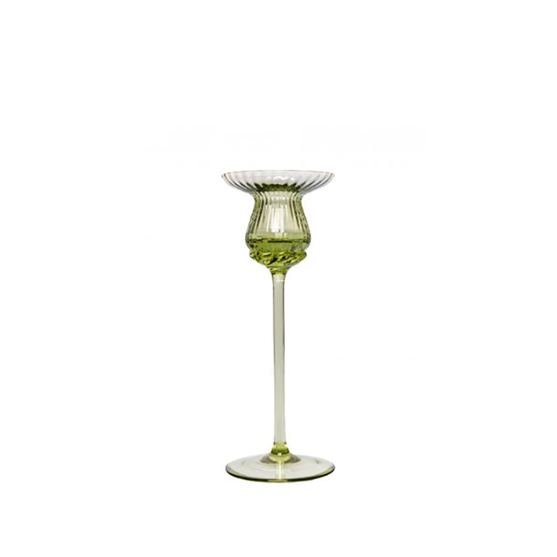 AVL-31-1A-Tulipán Candle Holder - 25cm - Olivegreen